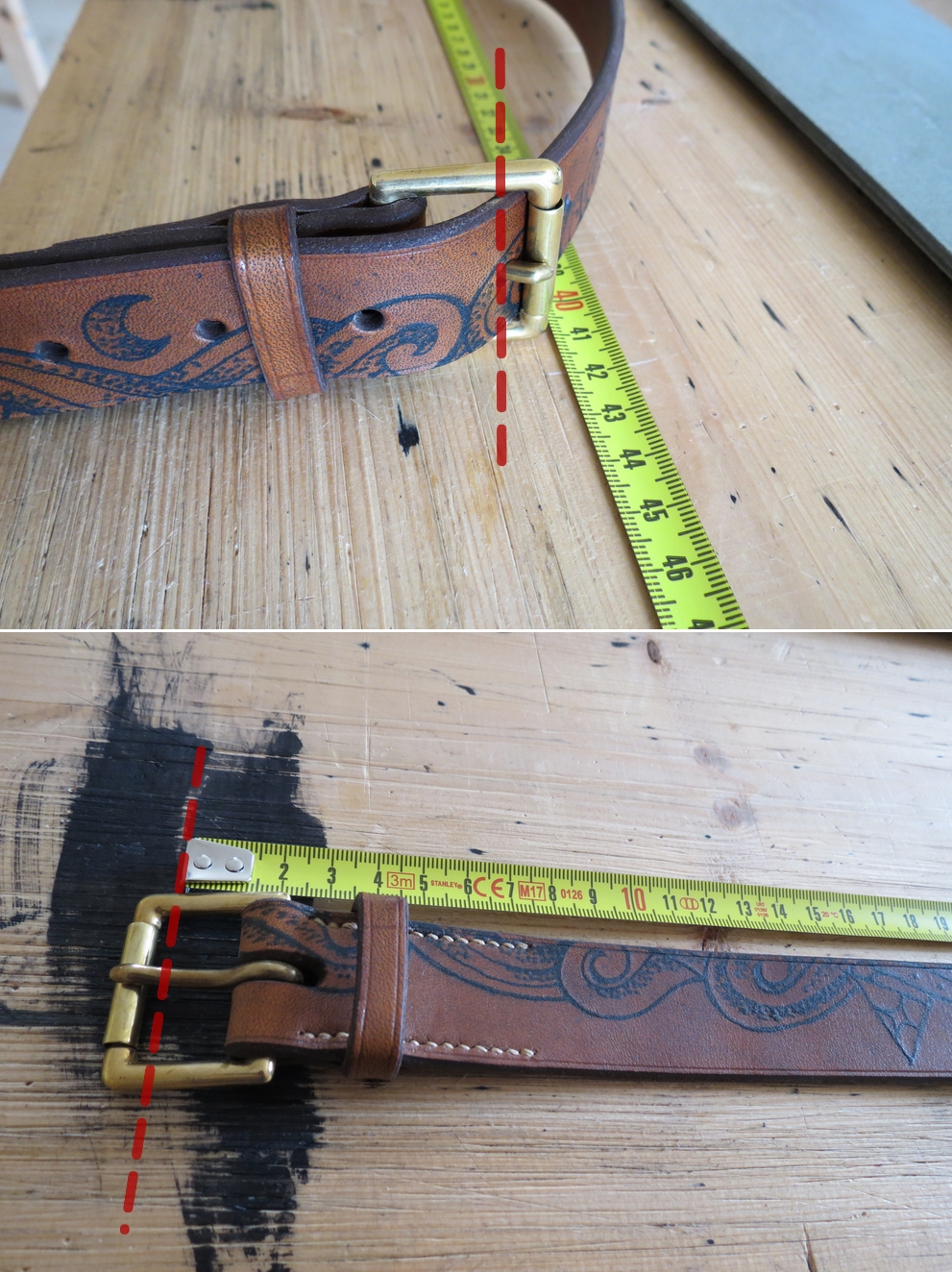 schéma pour prendre la mesure de sa ceinture